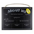 Cousin All About Me Chalkboard 14.5 X 19.5