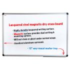 Viztex | Lacquered Steel Magnetic Dry Erase Board | Aluminium Frame | Size 36" x 48"