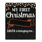 Tiny Ideas "My First Christmas" Photo Sharing Chalkboard