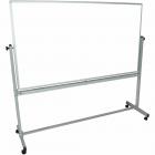 Luxor Magnetic Rolling Whiteboard, 72" x 40", Silver Aluminum Frame