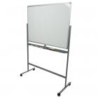 Mind Reader Portable Magnetic Dry Erase Double Sided Easel White board with 360 Degree Flip Quality Board, White