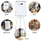Height Adjustable Tripod Magnetic Whiteboard Portable Dry Erase Board