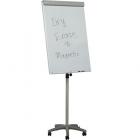 Heavy-Duty Mobile Magnetic Dry-Erase Flipchart Easel - 29" x 42" board (With Side Arms)