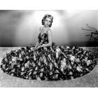 Carole Landis Modeling Seersucker Evening Gown In Seafoam With Accents Of Pique 1940 Canvas Art -  (20 x 16)