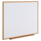 Universal Dry Erase Board, Melamine, 48 x 36, Oak Frame -UNV43618