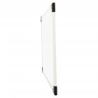 Universal Dry Erase Board, Melamine, 24 x 18, White, Black/Gray, Aluminum/Plastic Frame -UNV43722