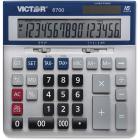 Victor, VCT6700, 16-Digit Desktop Calculator, 1 Each, Silver,Blue