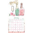 Trends International 2020 Champagne Wishes Wall Wall Calendar
