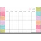 WallPops Color Block Academic Calendar 2019-2020