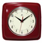 Infinity Instruments 9 Square Retro 9W x 9H in. Wall Clock