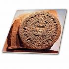 3dRose Mexico City, Sun stone called Aztec calendar - SA13 MGL0000 - Miva Stock - Ceramic Tile, 6-inch