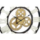 Decmode Industrial 30 Inch Gear Metal Wall Clock
