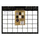 2020 Black White and Gold Mini Desk Pad Calendar