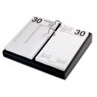 Classic Black 4.5 x 8 Calendar Holder with Silver Accents