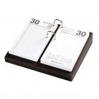 Classic Black 3.5 x 6 Calendar Holder with Silver Accents