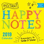 2019 Instant Happy Notes Wall Calendar