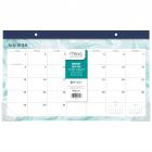Mead Artisan Academic Compact Monthly Desk Pad Calendar,July Start