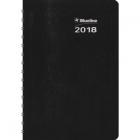 Blueline DuraGlobe 2015 Daily Planner, Twin-Wire Binding, English, Soft Black Cover, 8 x 5 Inches (C210.21T)