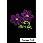 Address Book.: (flower Edition Vol. F17) Purple Flower Cover Design. Glossy Cover, Large Print, Font, 6" X 9" for Contacts, Addresses, Phone Numbers, Emails, Birthday and More. (Paperback)(Large Print