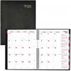 Brownline, REDCB1262CBLK, CoilPro Hard Cover 14-month Monthly Planner, 1 Each, Black