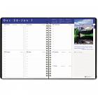 House of Doolittle Earthscapes Executive Hardcover Weekly Appointment Book, 8-1/2" X 11", Black, 2016
