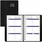 Rediform Weekly Planner Ruled For Hourly Appointments, 8 x 5, Black, 2015 C215.21T