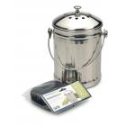 Culinary Accessories Stainless Steel Compost Pail 1 gallon 213736 OC