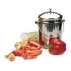Compost Wizard Kitchen Accents, Stainless Steel Kitchen Composter