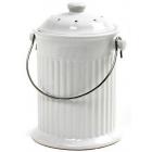 Gallon White Counter Top Ceramic Compost Keeper Includes Odor Preventi Only One