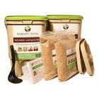 2 bin Bokashi Composting Starter Kit (includes 2 bokashi bins, 3.5lbs of bokashi bran and full instructions)