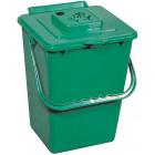 Exaco 2.4 Gal. Eco Kitchen Compost Pail with Carbon Filter - Green
