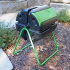 FCMP Outdoor HOTFROG Roto 37 Gal Plastic Rotating Tumbling Composter Compost Bin
