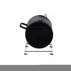 Char-Griller 250 sq inch Table Top Charcoal Grill and Smoker, Black, E72424