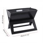 Meigar Portable Charcoal Barbecue BBQ Grill Outdoor Camping Bars Picnic Cooker Tool