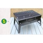 Meigar Portable BBQ Charcoal Grill No Assembly Required Outdoor Square Camping Cooker Fire Pit with Stainless Steel Spark Screen Cover
