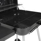 RevoAce 22" Square Charcoal Grill with Foldable Side Shelf & Wheels, Black, CBC1722W