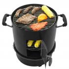Dyna-Glo Compact Charcoal Bullet Smoker and Grill - High Gloss Black