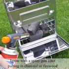 Durable Fold Barbecue BBQ Grill Stove Compact Charcoal Outdoor Camping Cooker