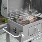 XtremepowerUS Deluxe Charcoal Grill Large Station Outdoor BBQ Built-in Thermometer Grate