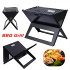 Bestller Charcoal BBQ Grill,Folding Portable Stainless Steel Barbecue Grill Tools for Camping Cooking Picnic Backpacking Garden Outdoor