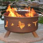 Patina Lonestar 31 diam. Fire Pit with Grill and Free Cover