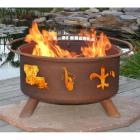 Patina Mardi Gras 31 diam. Fire Pit Set with Grill and Free Cover
