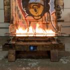 Music City Fire Company Sleeper Fire Pit Table