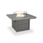 POLYWOOD 43 in. Square Fire Pit Table