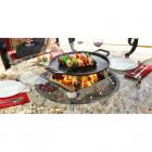 Firetainment Santiago 41 diam. Fire Table with Reflective Fire Glass