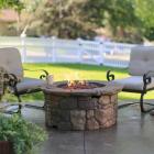 Belham Living Clarksville 42 diam. Campfire Fire Table with Free Cover