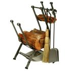 Enclume Design Front-loading Log Rack with Tools