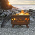 Patina No Worries 31 diam. Fire Pit with Grill and Free Cover