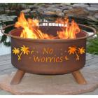 Patina No Worries 31 diam. Fire Pit with Grill and Free Cover