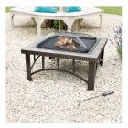 30" Steel Square Fire Pit with Slate Top